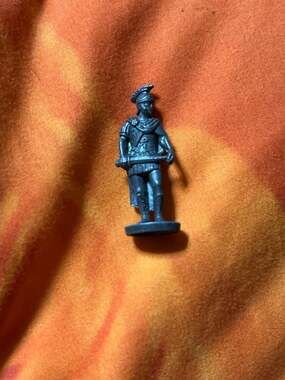 Waddingtons Risk Vintage Metal Game Piece Roman Commander Legatus Cavalier